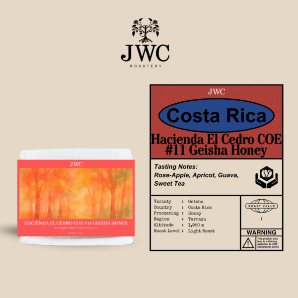 costa coe #11 Costa Rica Hacienda El Cedro COE #11 Geisha Honey - Image 1